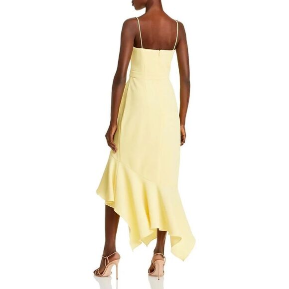 Aqua Ruffle Midi Dress - Picture 2 of 7